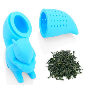 Infuseur à thé Silicone réutilisable en forme d'Écureuil Mignon.  En stock , Plusieurs couleurs disponibles ! - Perfect Kitchen