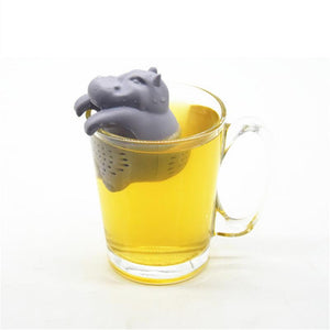 Infuseur à thé Silicone réutilisable en forme hippopotame - Perfect Kitchen