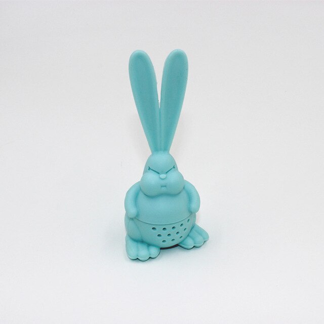 Infuseur à thé Silicone réutilisable en forme de Lapin, rose ou gris, plusieurs coloris disponibles ! - Perfect Kitchen